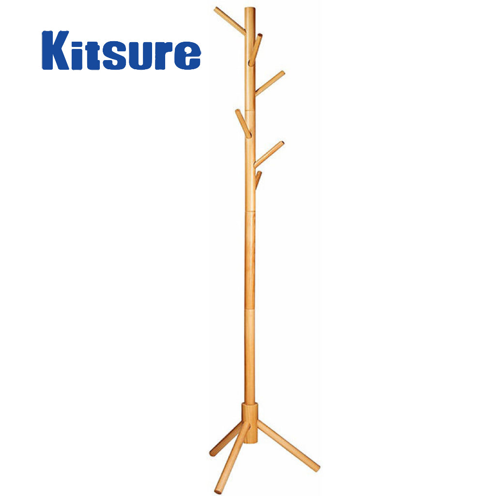 Kitsure Valet stand Coat Rack Stand Tree Easy Assembly for Coats, for Entryway