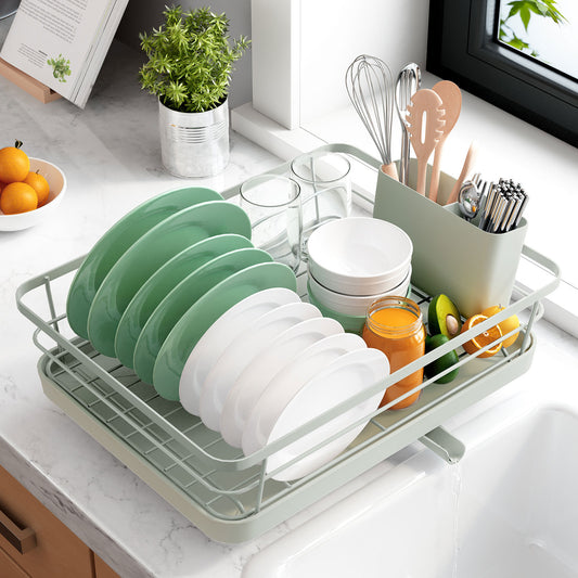 Dish Drying Rack- Space-Saving Dish Rack, Dish Racks for Kitchen Counter