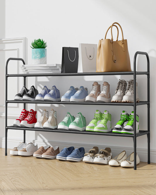 Shoe Rack for Closet, Shoe Rack for Front Door Entrance, Sturdy Shoe Shelf