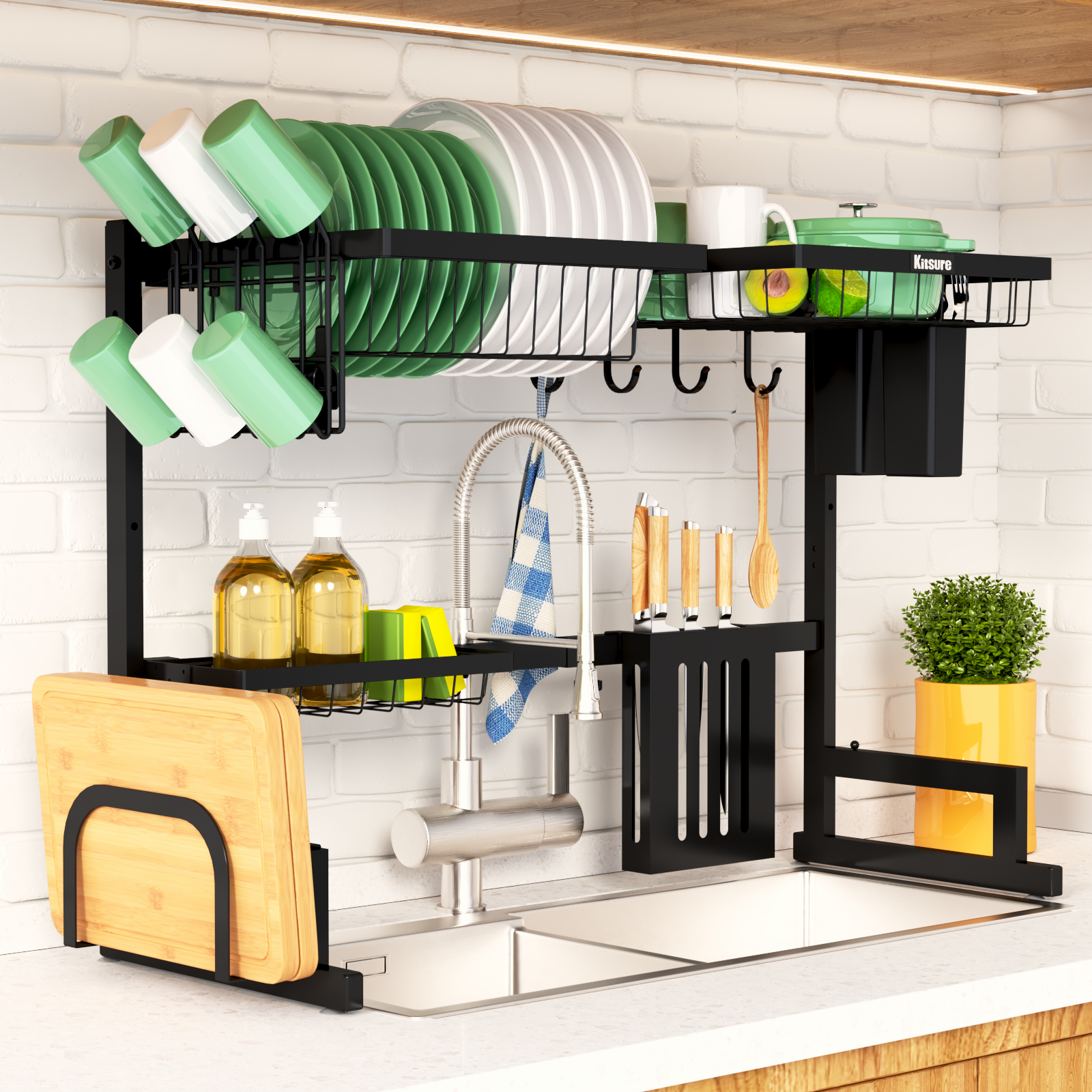 Over-The-Sink Dish Drying Rack