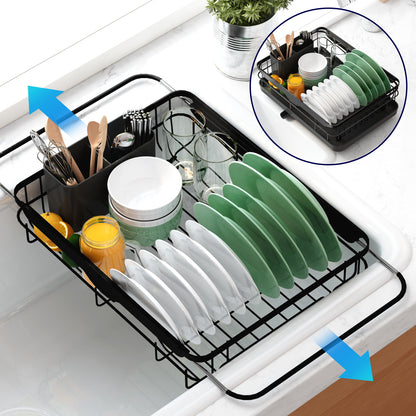 Dish Drying Rack- Space-Saving Dish Rack, Dish Racks for Kitchen Counter
