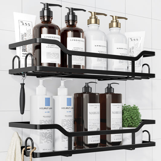 Kitsure Shower Caddy - 2 Pack, No Drilling Shower Organizer