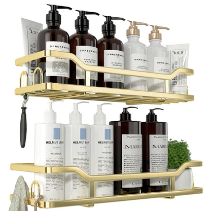 Kitsure Shower Caddy - 2 Pack, No Drilling Shower Organizer