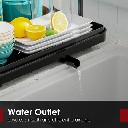 Stainless Steel Dish Rack for Kitchen Counter, 2-Tier Kitchen Organizers and Storage Rack11.4"D x 15"W x 15"H