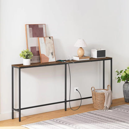 Kitsure Console Table, Narrow Entryway Table, Thin Sofa Table, Side Table, Display Table for Hallway, Bedroom, Living Room, Foyer