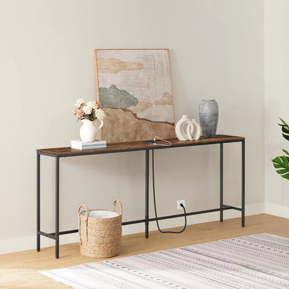 Kitsure Console Table, Narrow Entryway Table, Thin Sofa Table, Side Table, Display Table for Hallway, Bedroom, Living Room, Foyer