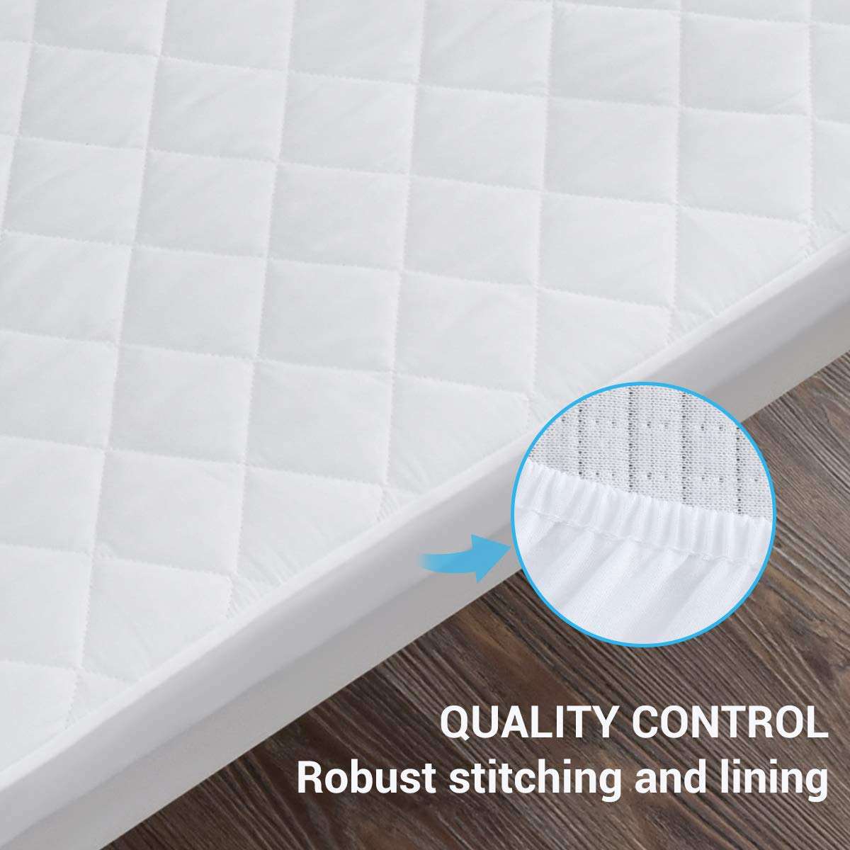 Kitsure Bed Cover Mattress Cover Mattress Protector,  Topper Pad Protector, Breathable, Extra Long