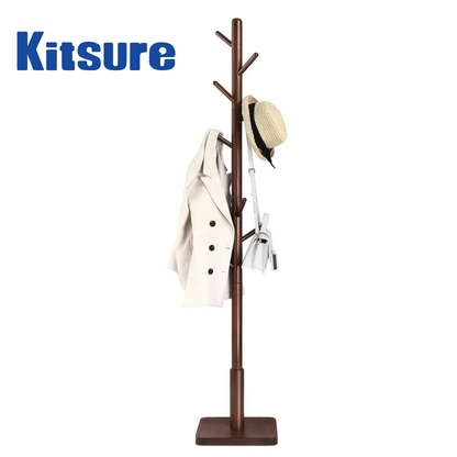 Kitsure Valet stand Coat Rack Stand Tree Easy Assembly for Coats, for Entryway