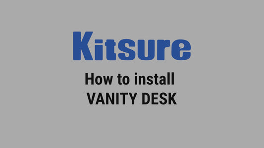 Kitsure Vanity Desk with Mirror and Stool, Makeup Vanity with Lights, 3 Color Lighting Modes, Compact Vanity Table with Fabric Drawers and Storage Shelves for Bedroom, White, 23.6" x 15.8" x 50.6"