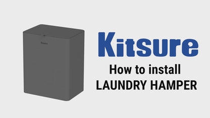 Kitsure Laundry Basket 95L – Large Laundry Hamper with Lid, 2-Compartment Divided Clothes Sorter with Removable Hamper Bags, White Organizer for Laundry Room, Bathroom & Bedroom